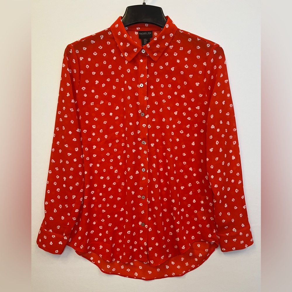 Rachel Zoe floral blouse in PERFECT condition!